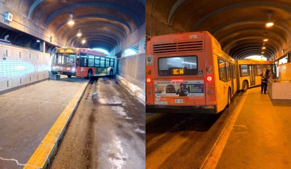 MiWay bus crash in a tunnel