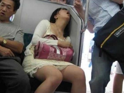 Totally wasted on the subway