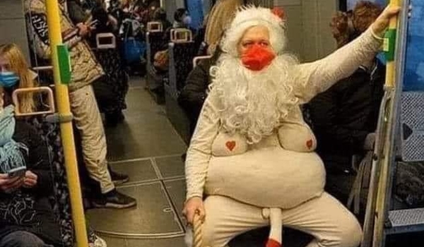 The pandemic even has Santa Claus Transit Trippin