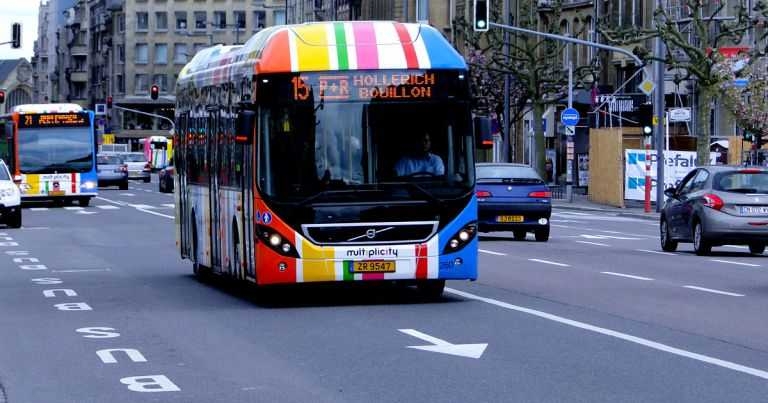 Cool and colorful bus