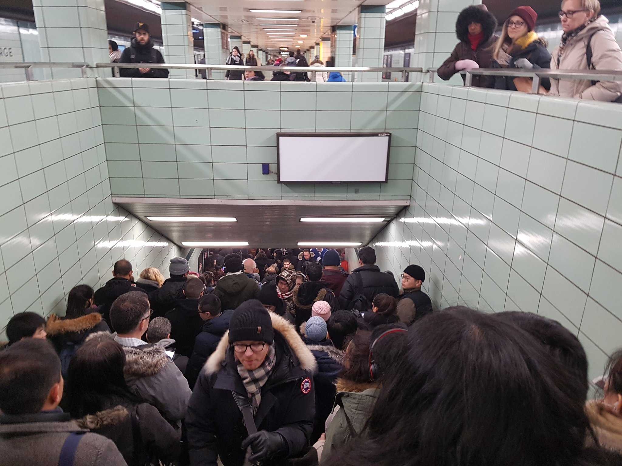 TTC subway issues and massive crowds