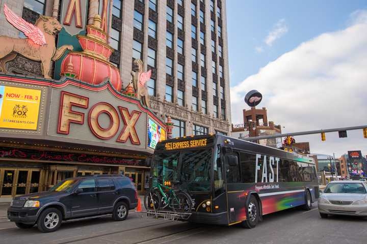 461 Express bus in Detroit, Michigan