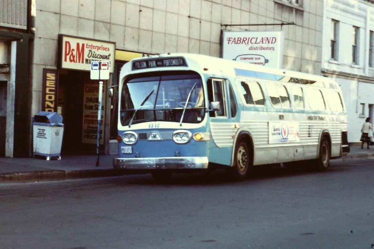 Vintage GMC bus #6840 Kingston Transit