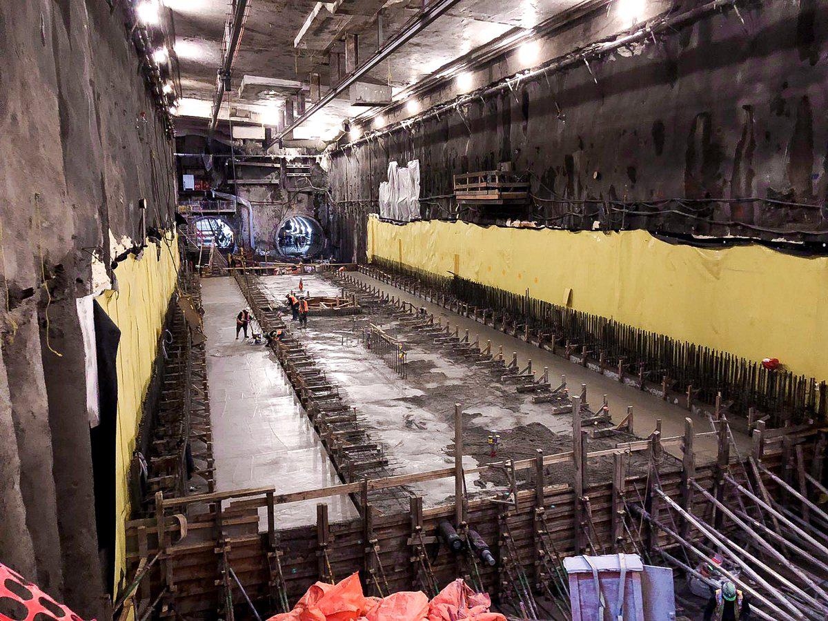 Massive Concrete Pour For a Toronto Light Rail Station (Eglinton Crosstown)