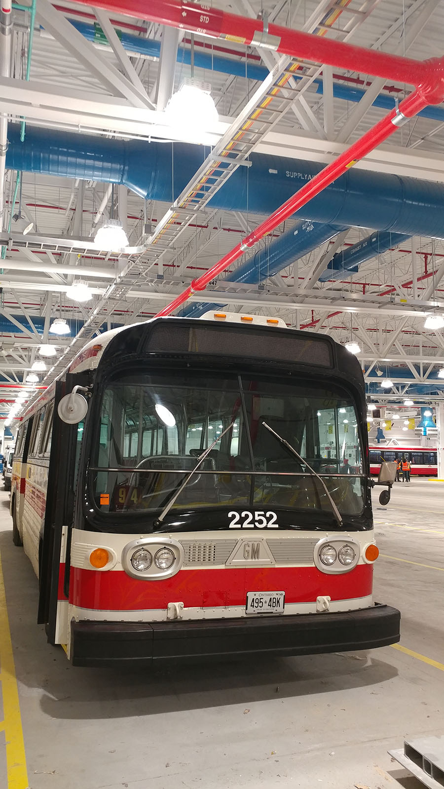 For the bus fans.. Vintage GM #2252 just hanging around at TTC McNicoll Division