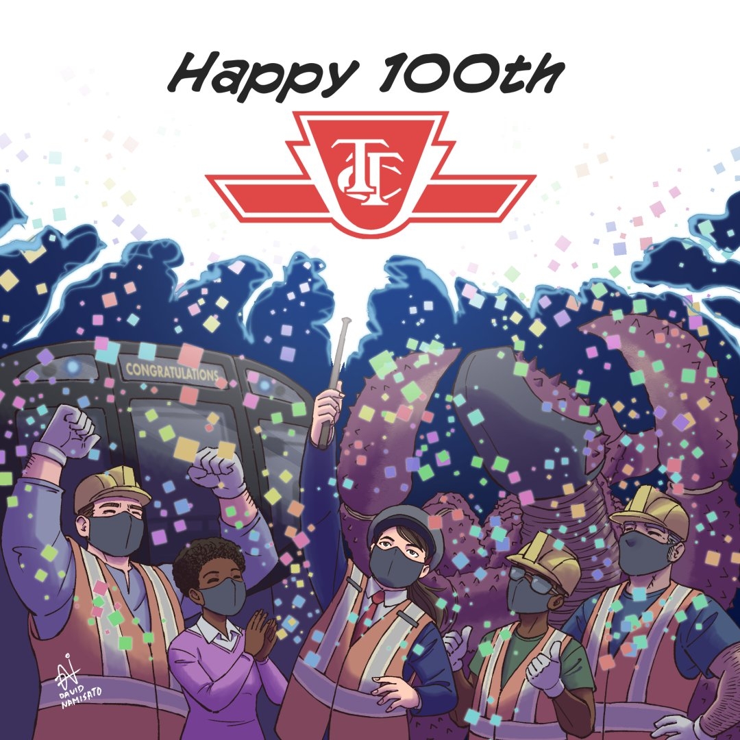 Happy 100 Years TTC by artist David Namisato