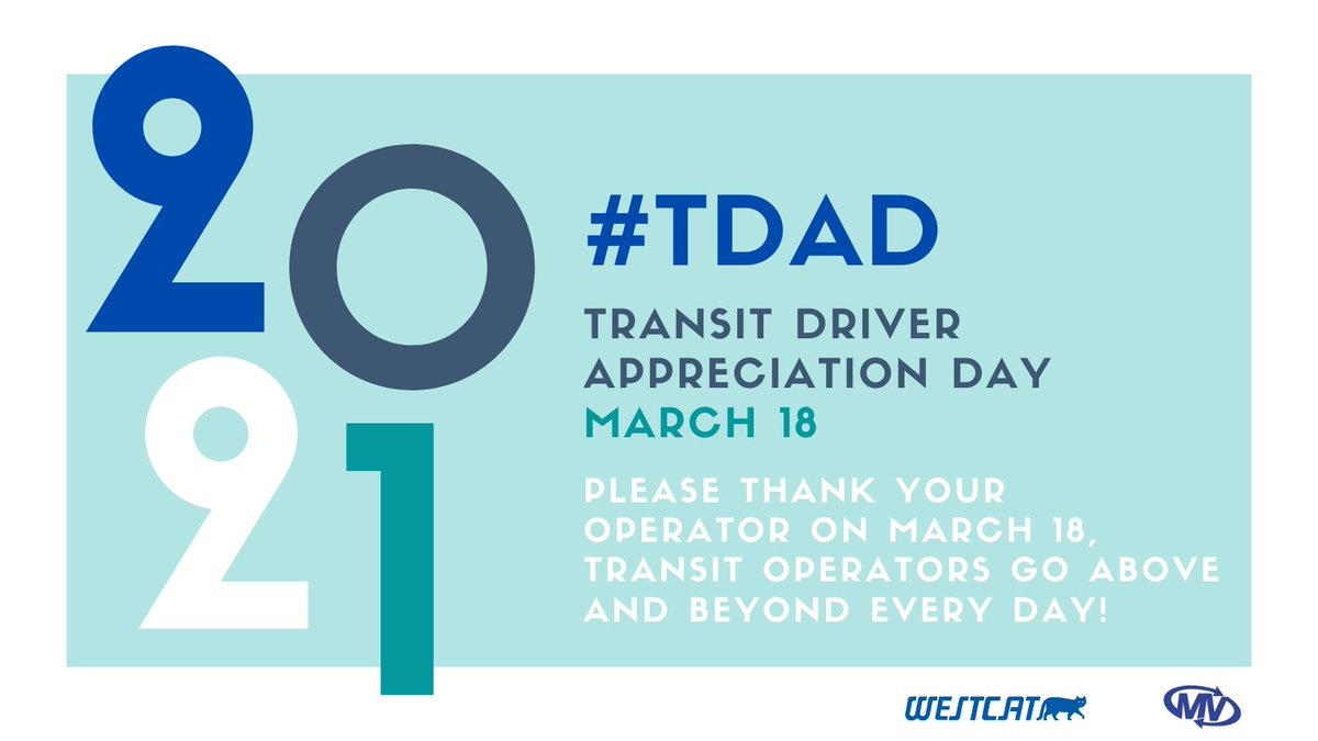 Happy Transit Appreciation Day from WestCat Transit